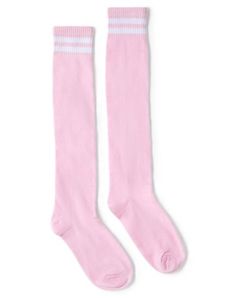 Add a stunning accent to your favorite outfit when you wear these White Stripe Pink Knee High Socks. These stylish socks are exactly what you need to complete your look! Material: Polyester, spandex Care: Machine wash Imported Pink Knee High Socks, Style Socks, Stylish Socks, Knee High Socks, Fashion Socks, High Socks, Polyester Spandex, Knee High, White Stripe