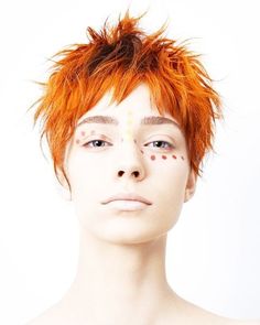 Purple Pixie Cut, Hair Color Orange, Trendy Hair Color, Creative Hairstyles, Red Hair Color, Orange Hair, Short Bob Hairstyles, Pixie Hairstyles