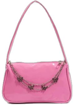 Pink Rectangular Chain Bag, Pink Rectangular Bag With Chain, Pink Rectangular Bag With Chain Detail, Rectangular Pink Bag With Chain, Daily Use Chain Bag, Trendy Daily Use Baguette Bag With Chain Strap, Everyday Pink Shoulder Bag With Chain Strap, Baguette Satchel Bag With Chain Strap, Everyday Shoulder Baguette Bag With Chain Strap