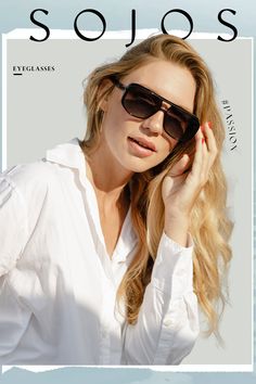 Experience the iconic style and crystal-clear vision with PASSION Retro Aviator Polarized Sunglasses. These square, vintage shades are designed for both women and men and feature a double bridge for added style. Protect your eyes while looking effortlessly cool and fashionable with these polarized sunglasses. Sojos Sunglasses, Popular Sunglasses, Casual Sunglasses, Diamond Face, Beach Sunglasses, Trendy Sunglasses, Round Eyeglasses, Vintage Eyeglasses, Rimless Sunglasses