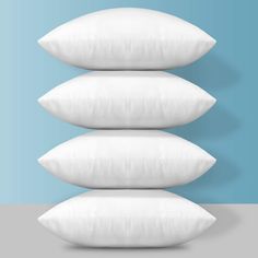 PRICES MAY VARY. ✅PREMIUM MATERIAL - Our pillow insert filled and made with high-quality 7D fiber, better than ordinary filler. So it does a good job keeping the shape brilliantly.The outer layer is made of soft and durable polyester fiber. ✅SIZE - 16" x 16",pack of 4,Each square pillow measures 18 by 18 inches.Pillow cover a little bit smaller than this size may reach the best performance of the insert. OTOSTAR 4 pack throw pillow inserts make shipment by vacuum packing, you need to let them na Square Form, Pillow Crochet, Bedroom Cushions, Pillow Arrangement, Chair Pillow, Pregnancy Pillow, Throw Pillow Inserts, Garden Pillows, Bed Pillow