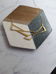 Nature-inspired Jewelry With Unique Design For Gift, Minimalist Jewelry With Unique Design As Gift, Modern Handmade Necklaces For Gifts, Modern Handmade Necklace As Gift, Modern Handmade Necklace For Gift, Handmade Geometric Jewelry For Gifts, Handmade Geometric Jewelry Gift, Nature-inspired Rectangular Jewelry For Gifts, Nature-inspired Rectangular Jewelry Gift