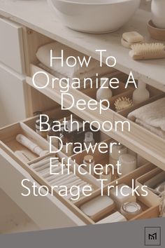 Discover efficient storage tricks for How To Organize A Deep Bathroom Drawer and maximize your space with my practical organization tips. #smallclosetstorage Diy Bathroom Drawers, Deep Shelves Bathroom, Cabinet Bathroom Organization, Organizer Under Bathroom Sink, Organizing Bathroom Vanity Drawers, Organization Bathroom Drawers, Bathroom Drawer Organization Aesthetic, Master Bath Cabinet Organization, Master Bath Drawer Organization