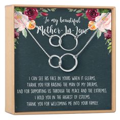 Mother - In - Law Necklace Mother In Law Quotes, Dear Ava, Law Quotes, Bad Reputation, Chain Extenders, Mother In Law, Stamped Jewelry, Foil Stamping, Heartfelt Gifts