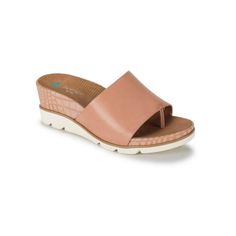 Manufacturer: Baretraps Size Origin: US Style Type: Wedge Sandals Collection: Baretraps Closure: Material: Man Made Fabric Type: Faux Leather Sku: BH5885743 Size: 8.  Color: Brown.  Gender: female.  Age Group: adult. Slip On Wedge Sandals, Soft Pink Color, Better Posture, Platform Wedges, Leather Slip Ons, Boys Shoes, Sandal Espadrille, Girls Shopping, Slide Sandals