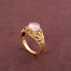 Rose Quartz Ring, Brass Ring, Rose Quartz Jewelry, Boho Jewelry, Jewelry For Her, Gift Ring, Ring For Anniversary, Statement Ring Stone:- Rose Quartz Material:- Brass Size:- Any ♥Benefits Of Rose Quartz... Rose Quartz purifies and opens the heart at all levels to promote love, self-love, friendship, deep inner healing and feelings of peace. Calming and reassuring, it helps to comfort in times of grief. Rose Quartz dispels negativity and protects against environmental pollution, replacing it with Rose Quartz Ring Simple, Rose Quartz Round Rings For Anniversary, Round Rose Quartz Rings For Anniversary, Rose Quartz Anniversary Rings, Gold Elegant Ring With Rose Quartz, Elegant Gold Rose Quartz Rings, Rose Quartz Gemstone Ring, Ring Rose Quartz, Pink Stone Rings