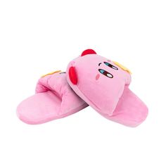 Laze around during quarantine in cute comfort with Kirby slippers! Features extra large puff, adorable little Kirby arms, and feet. Soft plush outside and inside. Beautiful bubblegum pink with white, blue, red, and black threads. Fits most women adult medium - large (US Size 7-9)⭐️ Padded black underside⭐️ Makes a great gift or treat yourself!⭐️ Perfect for Super Smash Bros lovers⭐️ Around 11" long Check out our shop for more Kirby and gaming accessories. We offer FREE USA shipping 🆓 📦 on orde Kirby Slippers, Kirby Star, Anime House, Black Thread, Cute Anime, Comfy Shoes, House Shoes, Super Smash Bros, Dream Shoes