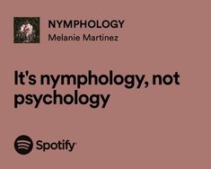 the words it's mythology, not psychology are shown in black on a pink background