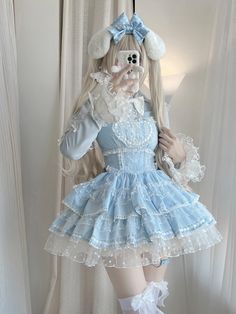 Dolly Dress, Blue Outfits, Oc Stuff, Clothes Items, Maid Dress, British Indian, Turks And Caicos Islands, Trinidad And Tobago, Dream Life