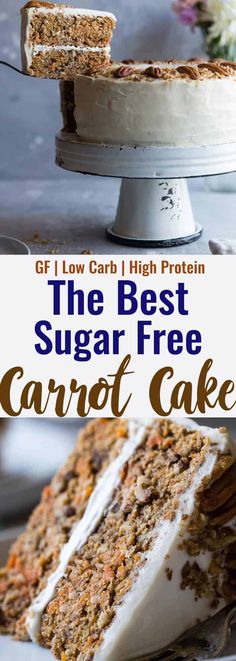 the best sugar free carrot cake with cream cheese frosting