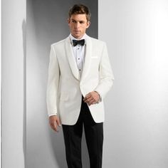 Mens Designer Traditional Shawl Dinner Jacket In Ivory Designer Jacket Ivory Classic Notch Lapel Outerwear For Wedding, White Single Breasted Blazer For Groom, Classic White Wedding Outerwear, Classic Cream Sport Coat For Semi-formal Occasions, White Single-breasted Tuxedo For Groom, Tailored Cream Blazer For Groom, Classic Single Breasted Outerwear For Weddings, Classic Winter Blazer For Groom, Classic Single-breasted Wedding Outerwear