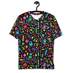 This retro design is a perfect gift for a 80s and 90s fan.  Throw back to a time when rollerblades and slushy took the town, while styling some retro fashion.  A super smooth, super comfortable, and made from a cotton touch polyester jersey that won't fade after washing. 90s Inspired Graphic Print T-shirt For Summer, Multicolor Funny Print T-shirt For Streetwear, Retro Relaxed Fit Multicolor Print Tops, Unisex Retro Summer T-shirt, Fun Short Sleeve T-shirt For Streetwear, Vintage Multicolor Graffiti Print T-shirt, Retro Multicolor Print Summer T-shirt, Retro Relaxed Fit T-shirt With Sublimation Print, Black 90s Style T-shirt For Summer