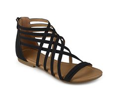 Women Hanni Gladiator Sandal -Black Cheap Flat Sandals For Outings, Strappy Flat Sandals, Low Block Heel Sandal, Gladiator Flats, Flat Gladiator Sandals, Wide Width Sandals, Black Gladiator Sandals, Strappy Sandals Flat, Strappy Flats