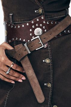 Leather Belt loop or waist styling Imported | Tailored Tail Belt by Anthropologie in Brown, Women's, Size: Largearge, Leather Fall Belts, Local Milk, Cowgirl Belts, Suede Outfit, Brand Shoot, Cowboy Belt, Fall Wedding Guest Dress, Equestrian Style, Western Dresses