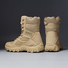 Introducing our Mens Tactical Snow Boots, designed for outdoor winter adventures. These durable boots are perfect for hiking, outdoor sports, and going out in any season. With a variety of features to keep you comfortable and protected, these boots are a must-have for any outdoor enthusiast. Benefits of our Mens Tactical Snow Boots: Made with high-quality materials for long-lasting durability Comfortable inner lining for all-day wear Secure lace closure for a snug fit Rubber sole for excellent traction on various terrain Stylish design with alphabet patterns for a unique look Don't let the cold weather hold you back from your next outdoor adventure. Invest in a pair of our Mens Tactical Snow Boots and experience the ultimate in comfort and performance. Whether you're hiking in the fall or Military Lace-up Boots For Outdoor Activities, High-top Wear-resistant Hiking Boots For Sports, High-top Wear-resistant Hiking Boots, High-top Wear-resistant Waterproof Boots For Sports, Lace-up Wear-resistant Waterproof Boots For Outdoor Work, Wear-resistant Lace-up Hiking Work Boots, Wear-resistant Sports Boots With Round Toe, Khaki Lace-up Waterproof Hiking Boots, Khaki Waterproof Lace-up Hiking Boots