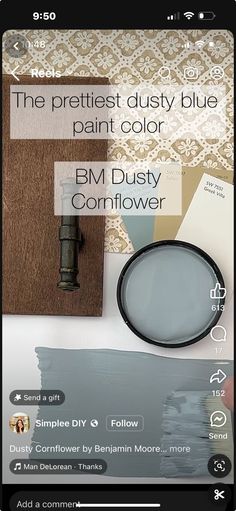 the best dusty blue paint color for bm dutsy cornfllower