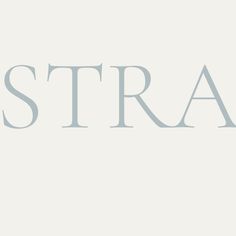 the word stra on a white background