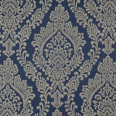 RICCARDO FABRIC Damask Patterns, Powder Room Makeover, Elegant Living Room Design, Pleated Drapes, Modern Vintage Decor, Classic Interior Design, Custom Drapes, Fabric Inspiration, Elegant Interiors