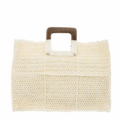 by Alex Max available in white or camel color This super cute woven bag is a bit of a modern twist on a traditional bag. Use for the beach bag or anytime warm weather tote. Includes a shoulder strap for added versatility.