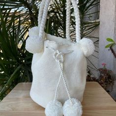 Authentic Handmade Colombian "Wuyuu Mochila" Bag White Color Directly From Colombia Only One In This Color Available White Double Handle Bucket Bag For Vacation, White Bohemian Bucket Bag With Large Capacity, Bohemian White Bucket Bag With Large Capacity, White Large Capacity Pouch Beach Bag, White Pouch Shoulder Bag For Vacation, White Handheld Bucket Bag With Adjustable Strap, Bohemian Large Capacity White Bucket Bag, Bohemian White Crochet Bag With Large Capacity, White Handheld Hobo Bag For Vacation