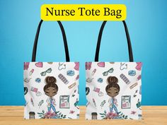 Looking for the perfect gift for your sister, aunt, bestie, or even yourself? Well, look no further than our Nurse tote bag! This stylish and functional bag is perfect for carrying all of your essentials, whether you're out shopping, hitting the beach, or even taking flights. Made from durable materials, this tote bag is perfect for everyday use. Plus, it's made with a unique design that makes it unique and eye-catching. Give the gift of convenience and style with our Nurse tote bag! ➤ Check out Novelty Black Bag For Gift, Novelty Rectangular Bag For Everyday Use, Novelty Rectangular Bags For Everyday, Novelty Rectangular Everyday Bag, Novelty Rectangular Bags For Personal Use, Cute Personalized Black Bag, Novelty Rectangular Bag, Novelty Pouch Bags For Daily Use, Tote Bag For School