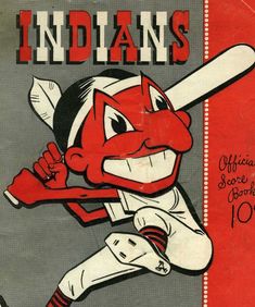 an old baseball book cover with a cartoon character holding a bat in his right hand