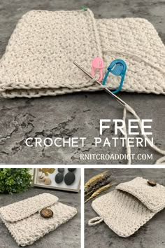 Easy crochet wallet pattern and video tutorial with just one row repeat. Crochet Wallet Pattern, Easy Crochet Gift Ideas, How To Crochet For Beginners, Crochet Gift Ideas, Crochet Wallet, Crochet Coin Purse, Crochet Pouch, Crochet Gift, Crochet Clutch