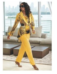 Look stunning in this 3-piece yellow gold pant suit set from Ashro. Perfect for formal occasions like weddings, parties, and business events, this suit features a yellow color and a metal theme that will make you stand out from the crowd. The set includes a jacket, top, and pants, all made from comfortable polyester fabric that is suitable for summer and spring seasons. This suit set is designed for regular size women and comes in size 10. The style is a pant suit that is perfect for travel and Elegant Stretch Pant Set For Spring, Yellow Long Sleeve Pantsuit For Spring, Yellow Long Sleeve Spring Pantsuit, Spring Yellow Long Sleeve Pantsuit, Fitted Matching Pant Set For Fall, Fitted Fall Pants Matching Set, Elegant Fitted Matching Set Bottoms, Fall Matching Set Fitted Pants, Formal Dress Yellow