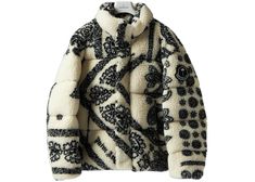 Buy and sell authentic Moncler streetwear on StockX including the Moncler x Palm Angels Baden Paisley Fleece Jacket White Black and thousands of other streetwear clothing and accessories. Palm Angels Jacket, Moncler X Palm Angels, Moncler Palm Angels, High Class Fashion, Drip Fits, Dope Outfits For Guys, Moncler Jacket, Stylish Mens Outfits, Streetwear Clothing