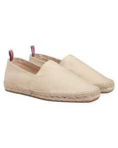 Castaner Pablo Espadrilles - Ivory Canvas | Moccasins | Huckberry Comfortable Summer Slip-on Loafers, Casual Summer Slip-on Loafers, Comfortable Slip-ons With Contrast Sole For Spring, Spring Beige Slip-on Sneakers With Rubber Sole, Summer Loafers With Contrast Sole And Round Toe, Summer Slip-on Loafers With Contrast Sole, Comfortable Summer Loafers With Rubber Sole, Comfortable Slip-on Summer Loafers, Summer Slip-on Loafers