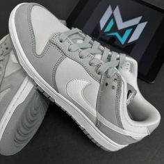 Nike Dunk Low Lx Light Smoke Grey Women's Size 9 Fb7720-002 New With Damaged Box. Gray Shoes Women, Light Pink Sneakers, Size 11 Women Shoes, White Casual Shoes, Leopard Sneakers, Nike Pegasus, White Shoes Women, Nike Air Max For Women, Grey Nikes