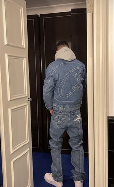 Full Denim Outfit, Drippy Outfit, Drip Outfit Men, Streetwear Inspo, Black Men Street Fashion, Men Street Fashion, Dope Outfits For Guys, Concept Clothing, Mens Trendy Outfits