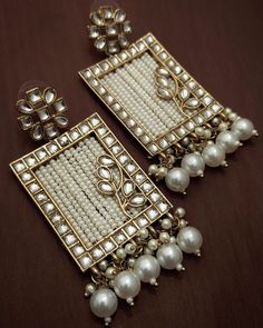 #RakhiEdit: "Jasleen " Pearl Earrings ❤ . . #indianjewellery #pearlearrings #kundanjewellery #ruhanijewels #jewellery #indianjewellery #earrings Diy Kundan Jewellery, Diy Rhinestone Earrings, Belt Blouse, Bridal Braids, Earrings Making, Diy Rhinestone, Handmade Fashion Jewelry, August 1, Kundan Jewellery