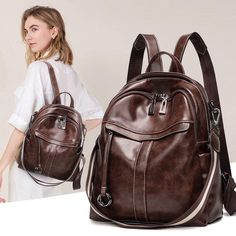 Free U.S. shipping. Style: Vintage , color:Brown, suite for season：Autumn, Winter ，Music Festival, School, Work, Material Genuine Leather, Coffee Soft Leather Backpack Zipper Office Backpacks Brown Leather Backpack Purse, Summer Backpack, Office Backpack, Soft Leather Backpack, Beautiful Backpacks, Brown Leather Backpack, Anti Theft Backpack, Leather Backpack Purse, Light Backpack