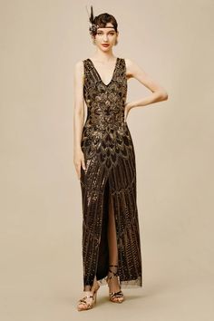 Pick the best 20s outfits you can ever get. With huge collections of great gatsby dresses of retro style, BABEYOND has more than the unique women's 1920s dresses on trend you are looking for. Free shipping on all orders and 14-day unconditional return. Elegant Embellished Flapper Dress For Prom, Elegant Floor-length Flapper Dress For Gala, Fitted Art Deco Dress For Gala, Elegant Fitted Flapper Dress For Prom, Elegant Formal Floor-length Flapper Dress, Elegant Fitted Floor-length Flapper Dress, Gatsby Style Sequined Evening Dress For Gala, Elegant Fitted Flapper Dress For Festive Occasions, Elegant Embellished Flapper Dress For Gala