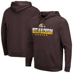 Stay warm and rep your Western Michigan Broncos pride with this Colosseum Lantern Pullover Hoodie. This midweight hoodie is perfect for layering on cooler game days, providing cozy comfort with its soft fleece lining. The Western Michigan Broncos logo and name are boldly screen printed across the front, making it clear which team you're rooting for. Fan Gear Hoodie, Fall Sportswear Hoodie For Fan Gear, Fall Sportswear Fan Gear Hoodie, Sportswear Hoodie For Fan Gear In Fall, Moisture-wicking Hoodie For Fan Gear, Team-colored Fall Hoodie With Team Logo, Team Logo Hoodie For Fall In Fan Apparel Style, Team Logo Hoodie For Fall Fan Apparel, Team Logo Hoodie For Fall