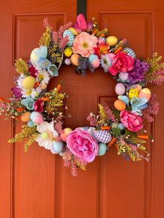 This wreathe was a blast to make, I was able to utilize so many different ideas into one wreathe! Different Ideas, Easter Wreath, Easter Wreaths, Door Hangers, Door Wreaths, Hangers, Wreath, Easter, Display Homes