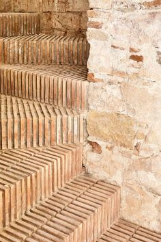 an instagram page with stairs made out of bricks