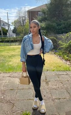 21 Trendy Swag Outfit Ideas for Black Girls of 2022 - Hood MWR Outfits With Yeezy Slides, Yeezy Slides Outfit, Michael Rainey, Telfar Bags, Slides Outfit, Yeezy Slides, Flattering Outfits, Cute Swag Outfits