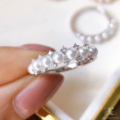 Highlight: Short Balance Ring Product Information OriginJapan MaterialAkoya Pearl, 18k Gold, and Natural Diamonds DimensionsCustomize Pearl Shaped: Round Size: 3-3.5 mm Quality: AAA Nacre: Very Thick Color: White Luster: Aurora Accessories Metal: 1.91 g of 18k White Gold Other: 0.12 ct of SI Quality Natural Diamonds Aaa Quality Fine Jewelry Yellow Gold Rings, Fine Jewelry Yellow Gold Rings, Fine Jewelry Diamond White Pearl Ring With Prong Setting, Fine Jewelry White Gold Pearl Ring With Prong Setting, Classic Diamond Rings Aaa Quality, Diamond White Pearl Ring With Prong Setting, Aaa Quality Diamond Classic Rings, Aaa Quality Diamond Ring For Anniversary, 14k Gold Rings With Aaa Quality For Anniversary