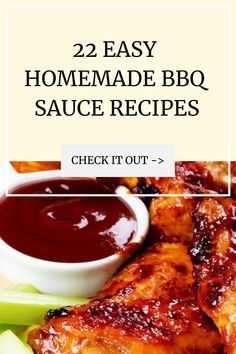 the recipe for homemade bbq sauce is shown here