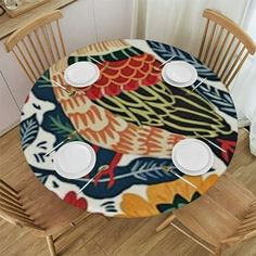 an image of a table setting with plates and place settings on the plate holder in front of it