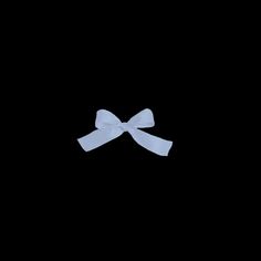 a white bow on a black background