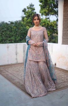 Mehndi Dress For Bride, Nikkah Brides, Boutique Style Dresses, Sajjal Ali, Indian Bridesmaid Dresses, Gown Party Wear, Wedding Lehenga Designs