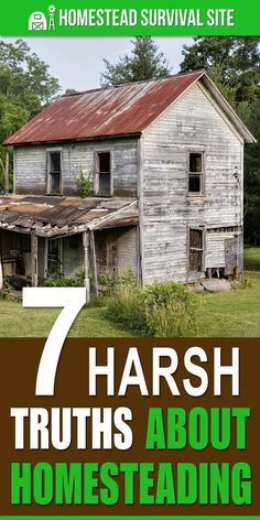 If you are thinking of homesteading, you may be seeking a way out of the typical consumer-driven lifestyle of the 21st century. However, in order to be successful as a homesteader, you need to take off your rose-colored glasses and realize that homesteading requires hard work and dedication. #homesteadsurvivalsite #homestead #homesteading #offthegrid #offgridliving Going Off The Grid, Homesteading Diy, Primitive Survival, Homesteading Skills, Survival Quotes, Homestead Living, Survival Gardening, Living Off The Land