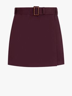 burgundy cotton high waist belted waist Fall High Waist Belted Mini Skirt, Belted High-waist Mini Skirt For Fall, High Waist Belted Mini Skirt For Fall, Elegant Mini Skirt With Belt Loops For Fall, Elegant Fall Mini Skirt With Belt Loops, Elegant Mini Skirt With Belt, Short Workwear Skirt With Belt Loops, High Waist Skirt With Belt Loops For Fall, Fall High Waist Skirt With Belt Loops