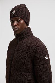 An essential in a cold weather wardrobe, this beanie is crafted from the softest wool. The heavy knit moves seamlessly from the city to the chalet. Wool Beanie For Cold Weather In Winter, Fitted Wool Beanie For Winter, Fitted Brown Beanie For Winter, Winter Wool Knitted Beanie, Knitted Wool Beanie For Winter, Brown Classic Beanie For Winter, Casual Wool Beanie With Knit Fabrication, Casual Wool Knit Beanie, Winter Wool Beanie With Knit Fabrication