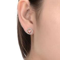 These gorgeous 18k rose gold over sterling silver champagne cubic zirconia stud earrings are a must-add to your fine jewelry collection. These gorgeous 18k rose gold over sterling silver champagne cubic zirconia stud earrings are a must-add to your fine jewelry collection. Length: 10 mm Backings: post Metal: sterling silver Plating: 18k rose gold Finish: polished Additional details: cubic zirconia accents Packaging: boxed Gemstones may have been treated to enhance their appearance. Special care Post Metal, Fine Jewelry Collection, 18k Rose Gold, Jewelry Earrings Studs, Gold Finish, Cubic Zirconia, Jewelry Collection, Champagne, Fine Jewelry