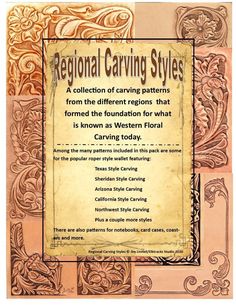 the front cover of regional carving styles