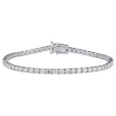 Tennis Bracelet, Round Cut Diamond, White Gold Diamonds, Diamond White, Round Cut, Diamond Bracelet, Daily Wear, Tennis, Jewelry Bracelets